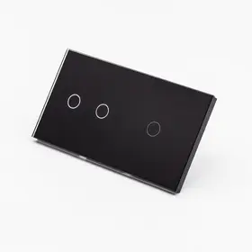 Intrerupator dublu + simplu cu touch (tactil) din sticla 1000W Tosyco