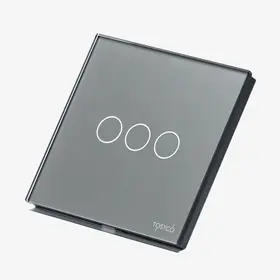 Panou intrerupator triplu cu touch (tactil) din sticla Tosyco