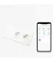 Intrerupator simplu smart WIFI 600W + priza schuko dubla cu rama din sticla Tosyco compatibil cu Tuya, Google Home, Amazon Alexa