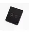 Intrerupator dimabil dublu RF433 cu touch (tactil) din sticla 700W Tosyco