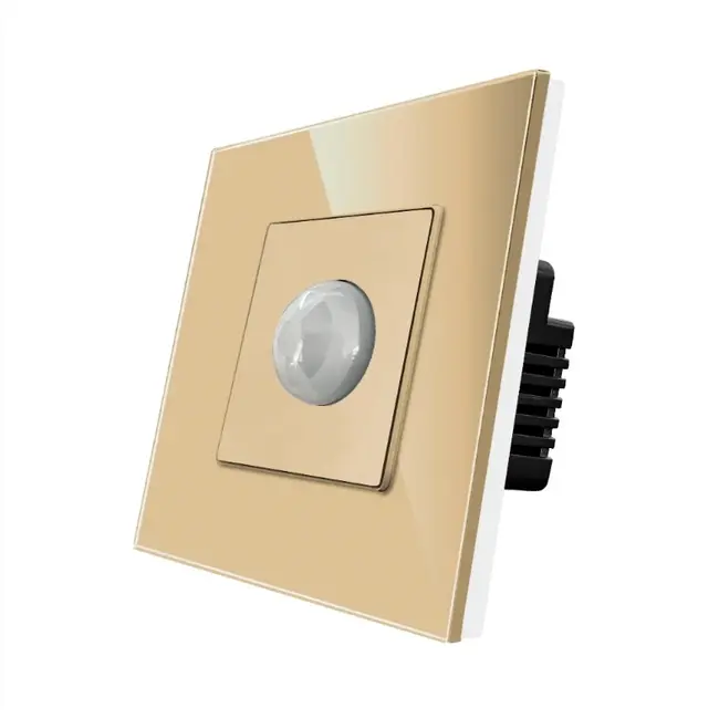 Senzor de miscare incastrat PIR 90 grade cu rama din sticla Tosyco
