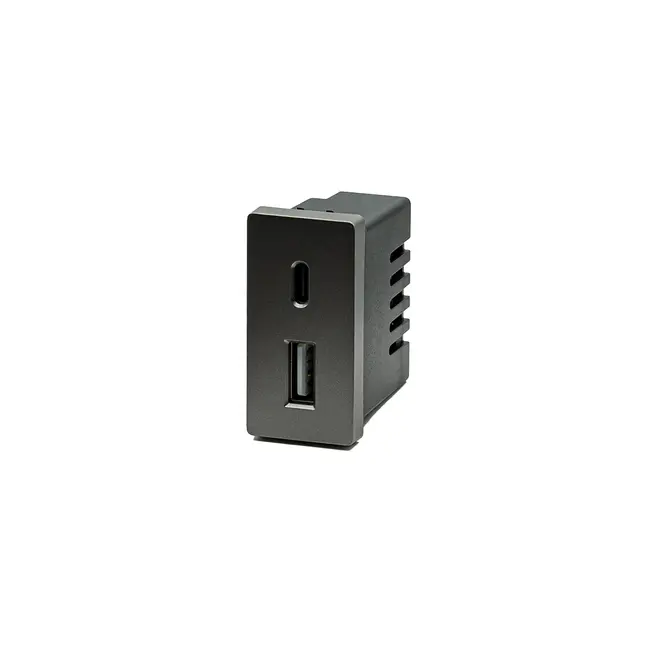 Modul incarcator USB A + USB C 5V4A 1/2 Tosyco