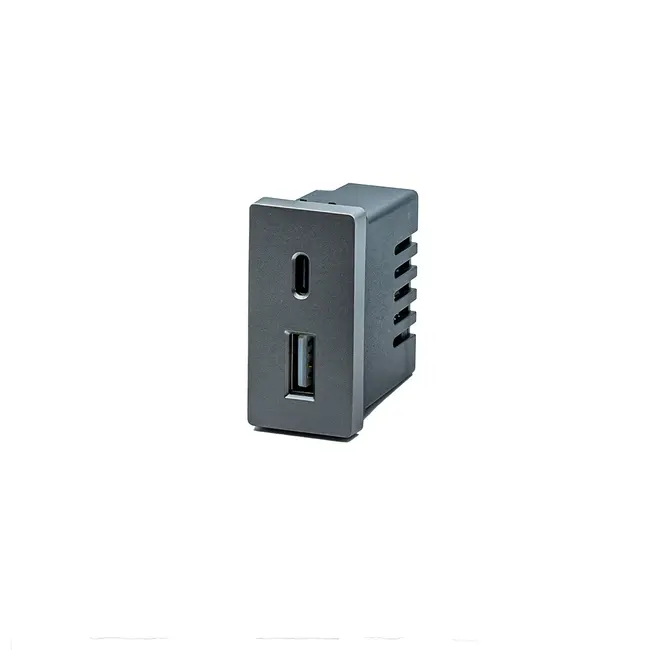Modul incarcator USB A + USB C 5V4A 1/2 Tosyco