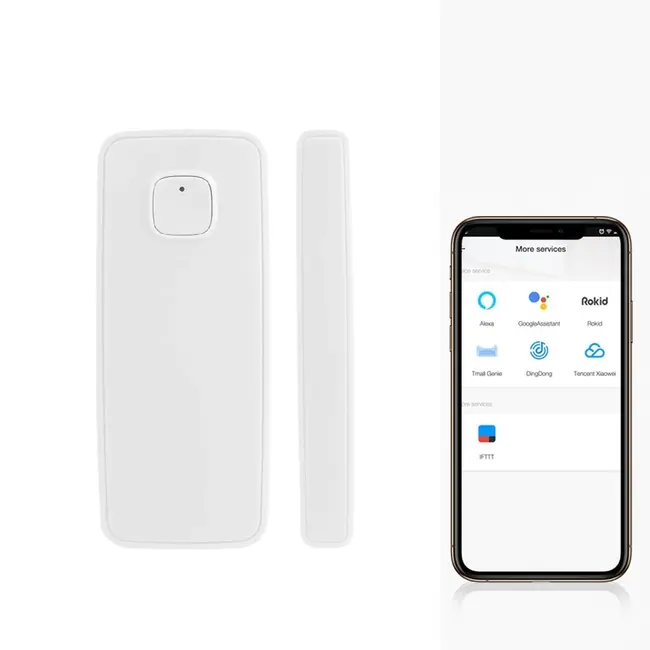Senzor pentru usi si ferestre smart WIFI Tosyco compatibil cu Tuya, Google Home, Amazon Alexa