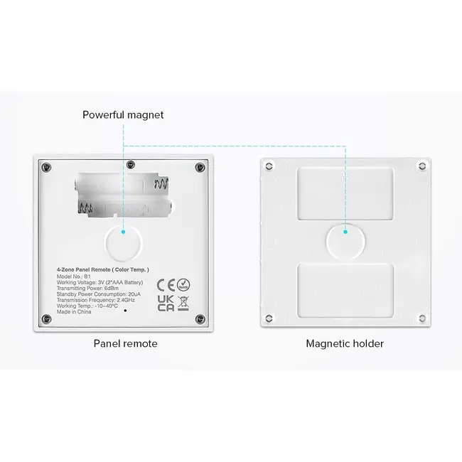 Telecomanda touch RF Monocolor / CCT WR01RF Tosyco