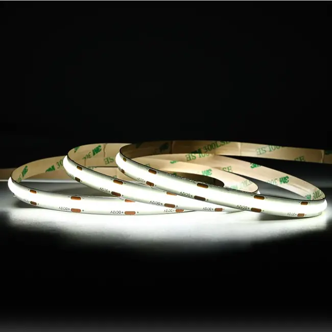 Banda LED COB 480LED/m 24V lumina rece 6500K 10w/m 5m Tosyco