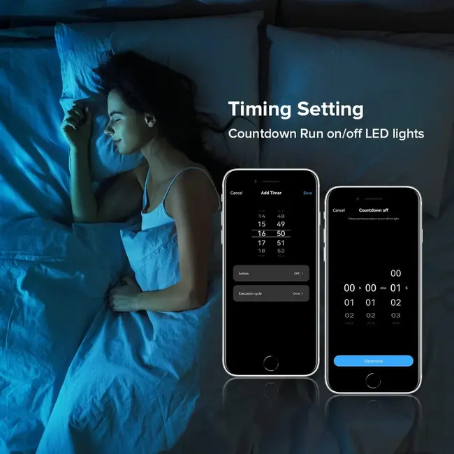 Controler banda LED Monocolor SMART WIFI C01W Tosyco compatibil cu Tuya, Google Home, Amazon Alexa
