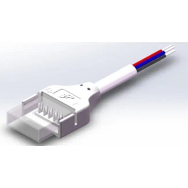 Conector + cablu banda LED RGBCCT 6 PIN 14mm IP66