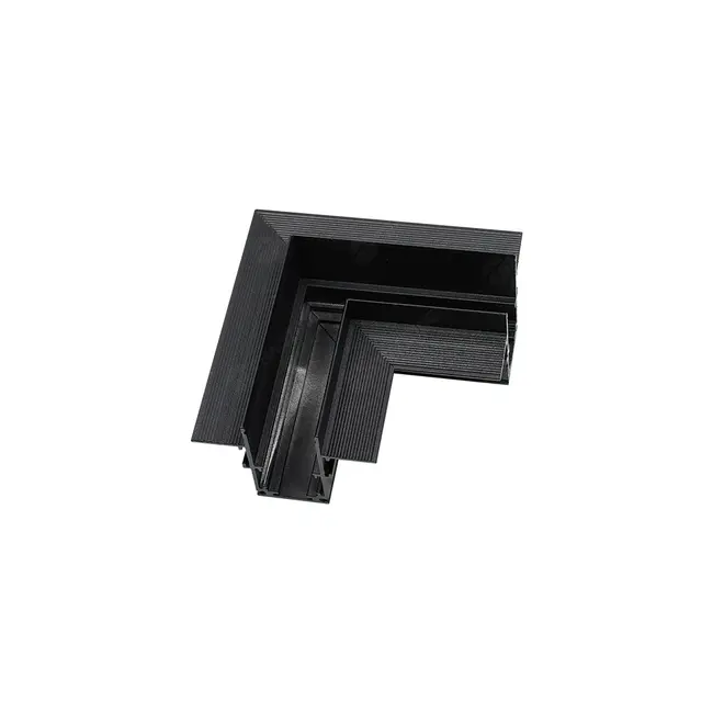 Conector de colt 90° pentru sina magnetica incastrata sub rigips Tosyco