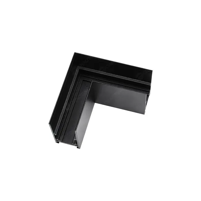 Conector de colt 90° pentru sina magnetica aplicata/suspendata Tosyco