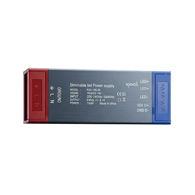 Sursa de alimentare 24V dimabila TRIAC/0-10V 100W 4.16A slim Tosyco
