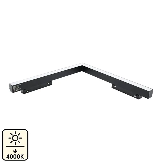 Proiector liniar sina magnetica colt orizontal 16W 4000K 65cm 48V DC 1280Lm 120° Ra≥90 Tosyco