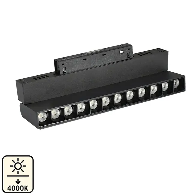 Proiector grila orientabil sina magnetica 12W 4000K 22cm 48V DC 960Lm 24° Ra≥90 Tosyco