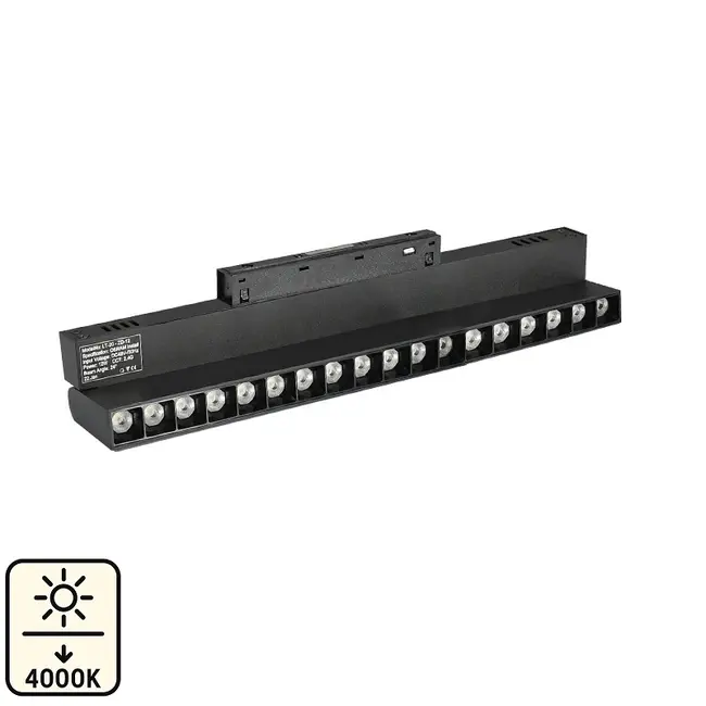 Proiector grila orientabil sina magnetica 18W 4000K 33cm 48V DC 1440Lm 24° Ra≥90 Tosyco