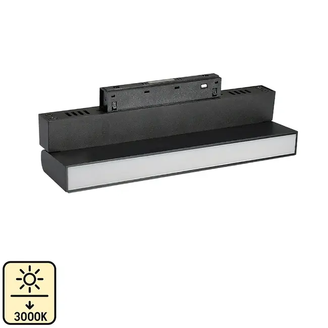 Proiector liniar orientabil sina magnetica 12W 3000K 22cm 48V DC 960Lm 120° Ra≥90 Tosyco