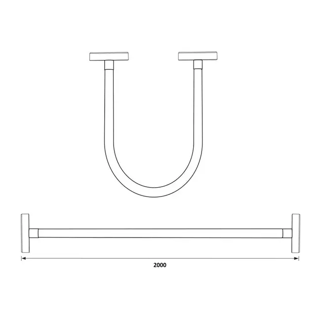 Proiector Neon Flex sina magnetica 32W 3000K 200cm 48V DC 2560 Lm Ra≥90 Tosyco