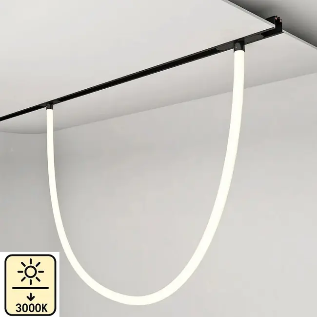 Proiector Neon Flex sina magnetica 32W 3000K 200cm 48V DC 2560 Lm Ra≥90 Tosyco
