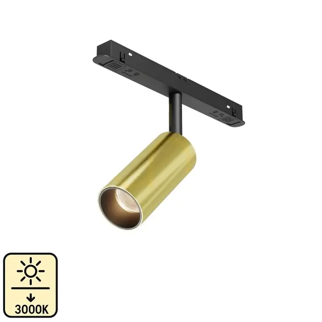Spot sina magnetica 10W 3000K 15cm 48V DC 800 Lm 24° Ra≥90 Gold Tosyco