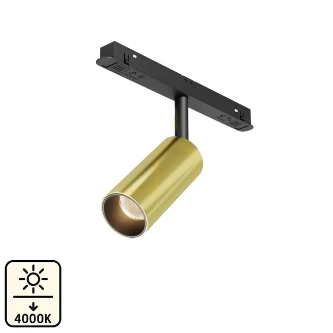 Spot sina magnetica 10W 4000K 15cm 48V DC 800 Lm 24° Ra≥90 Gold Tosyco