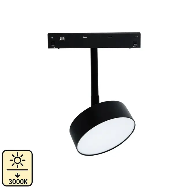 Spot sina magnetica large 18W 3000K ⌀11cm 48V DC 1440 Lm 120° Ra≥90 Tosyco