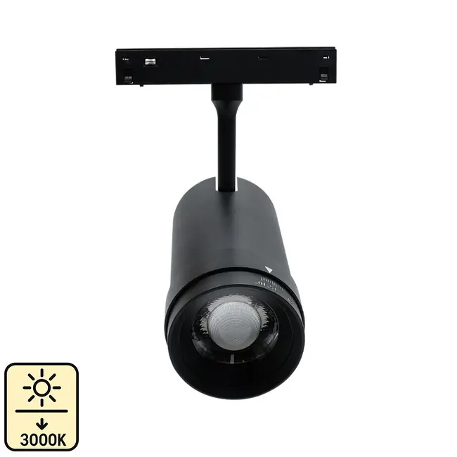 Spot zoom sina magnetica 12W 3000K 10cm 48V DC 960 Lm 10-55° Ra≥90 Tosyco