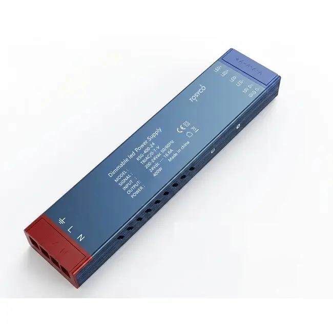 Sursa de alimentare 24V dimabila TRIAC/0-10V 400W 16.66A slim Tosyco