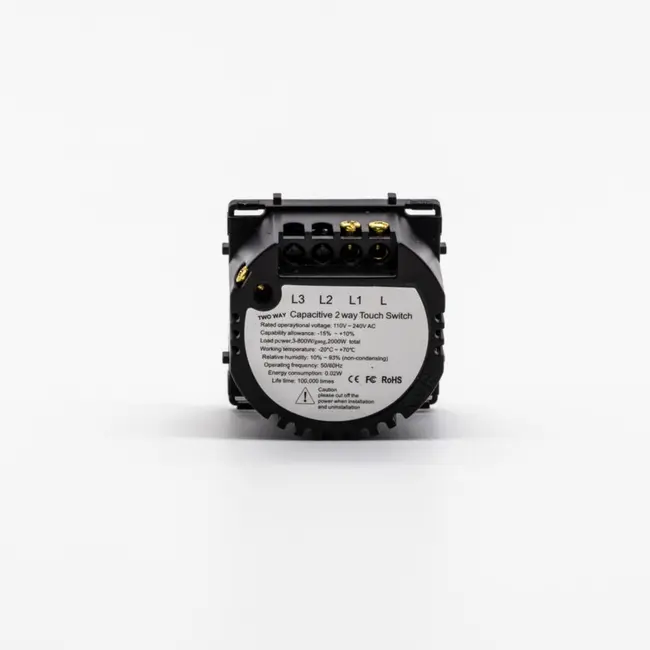 Intrerupator cap scara / cruce cu touch (tactil) din sticla 1000W Tosyco
