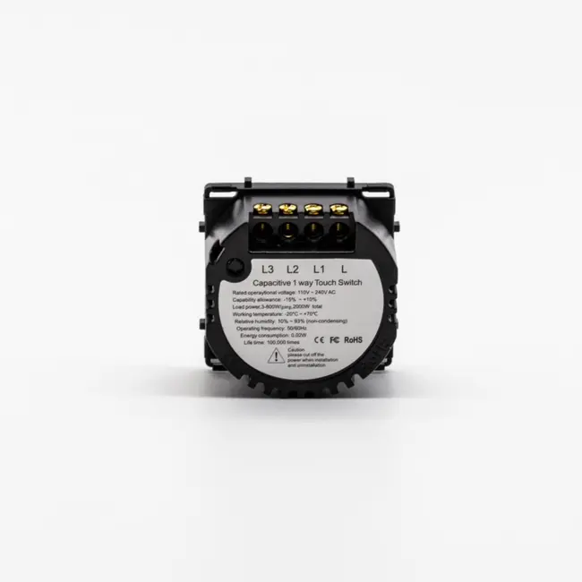 Intrerupator triplu cu touch (tactil) din sticla 1000W Tosyco