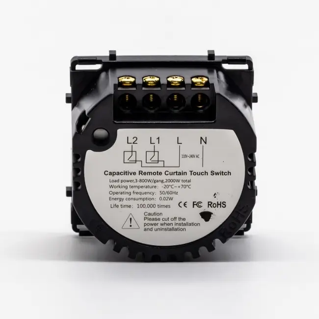Modul intrerupator draperie / jaluzele cu touch (tactil) din sticla 600W Tosyco
