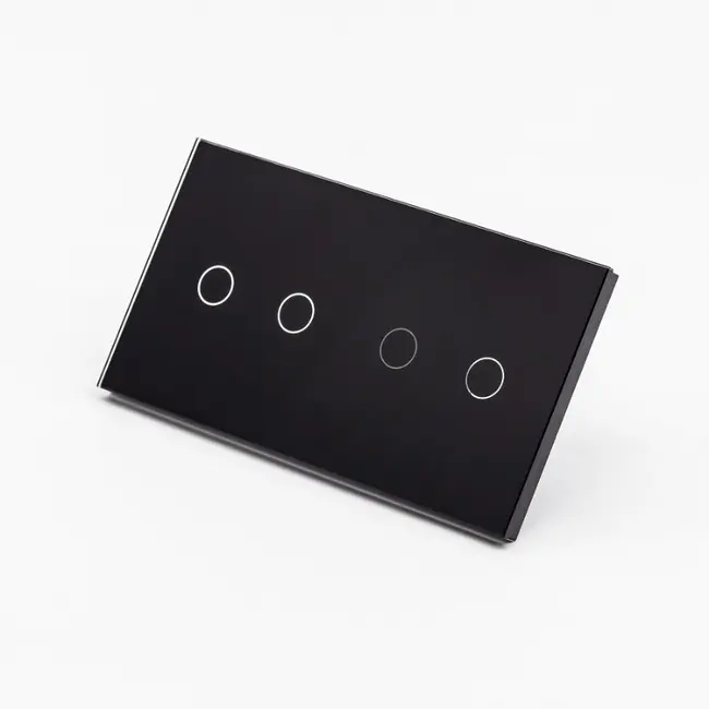 Intrerupator dublu + dublu cu touch (tactil) din sticla 1000W Tosyco