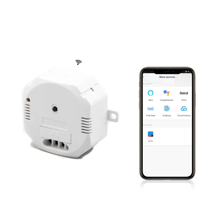 Releu WIFI Tosyco compatibil cu Tuya, Google Home, Amazon Alexa