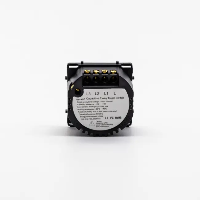 Intrerupator cap scara / cruce triplu cu touch (tactil) din sticla 1000W Tosyco