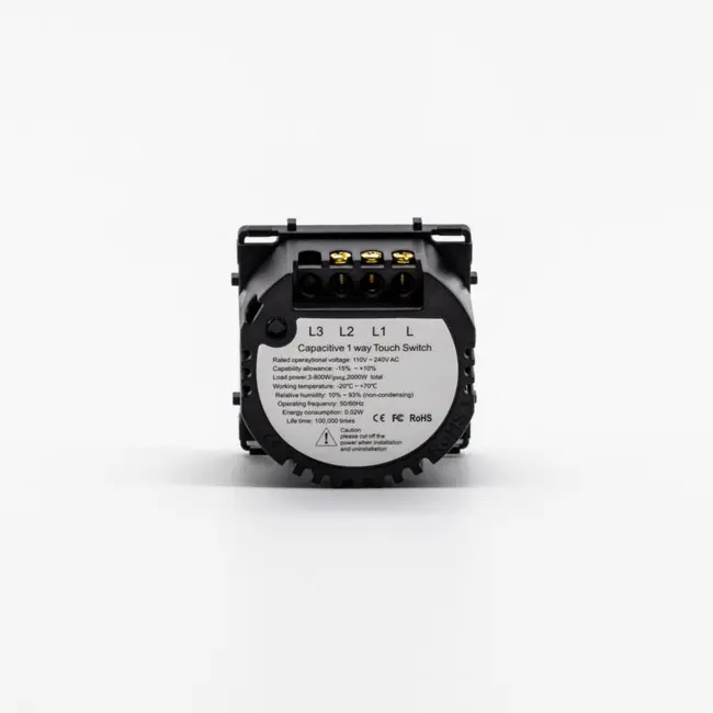 Intrerupator dimabil dublu cu touch (tactil) din sticla 700W Tosyco