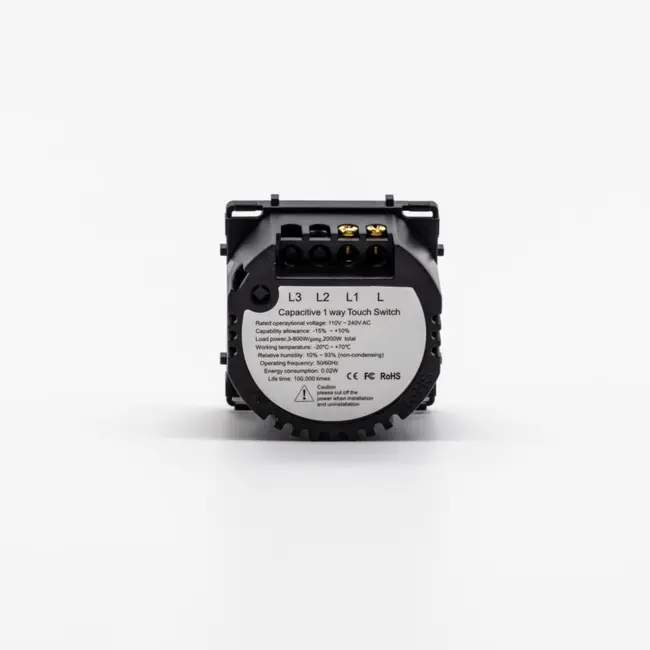 Intrerupator simplu cu touch (tactil) din sticla 1000W Tosyco