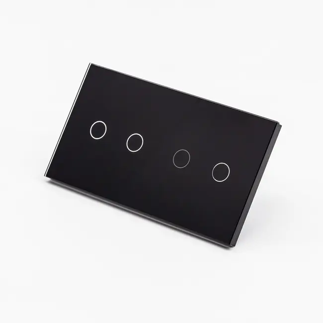 Intrerupator dublu + dublu cu touch (tactil) din sticla 1000W Tosyco