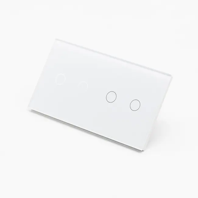 Intrerupator dublu + dublu cu touch (tactil) din sticla 1000W Tosyco